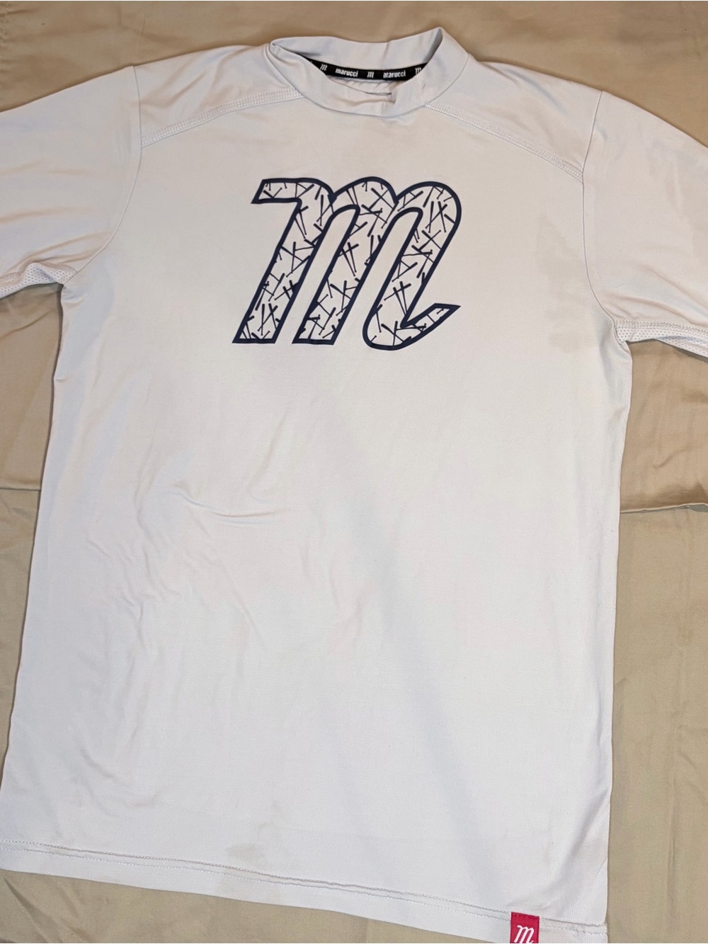 Marucci Short Sleeve Performance Fabric Baseball Tee Sz YS EUC